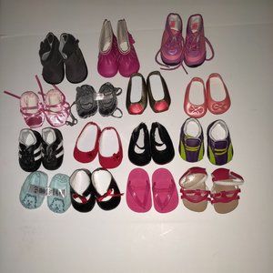 AMERICAN GIRL SHOES 15 PAIRS! EXCELLENT CONDITION. SAME/NEXT DAY SHIPPING.